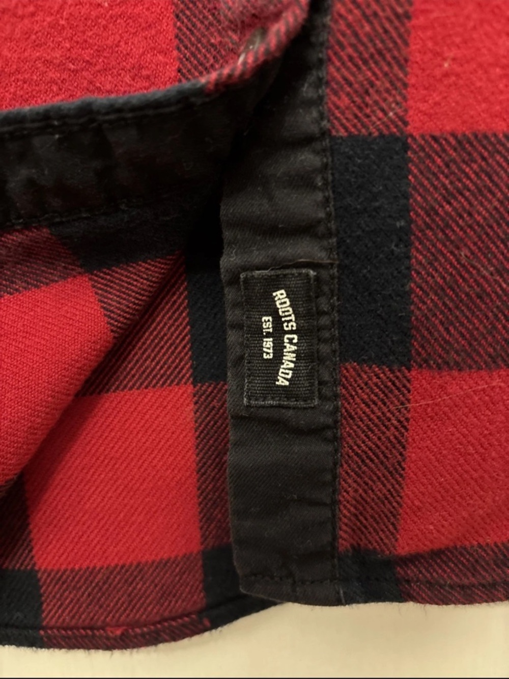 Roots Red and Black Buffalo Plaid Button-Down Shirt - Picture 4 of 6